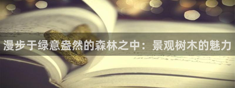 新宝gg注册登录:漫步于绿意盎然的森林之中:景观树木的魅力