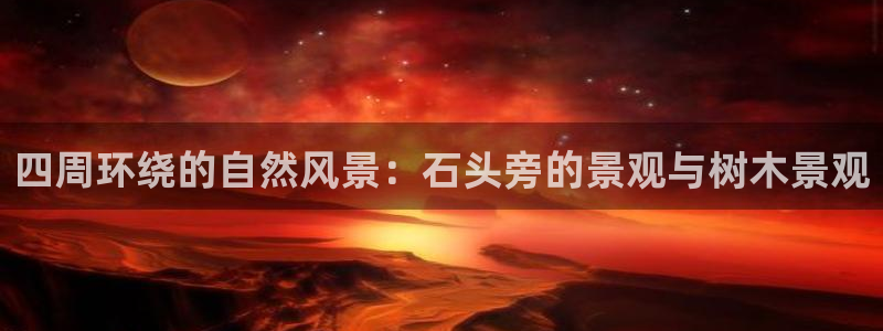 新宝gg账号:四周环绕的自然风景:石头旁的景观与树木景观